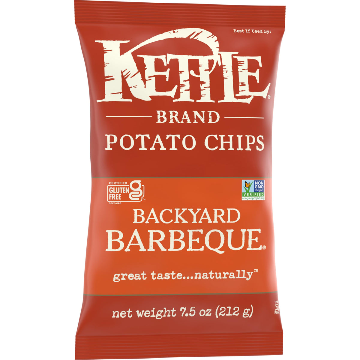 Kettle Brand Backyard Barbeque / 7.5 Ounce (Pack of 12) / 12 Potato