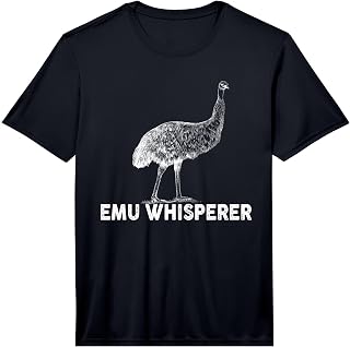 Mens Emu Whisperer Outfit Emus Costume Bird Lover Performance T-Shirt