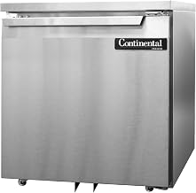 DLF27-SS-U Designer Line Single Section Undercounter Freezer, 27" W, Full Stainless