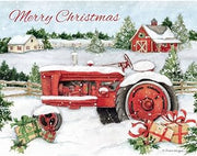 LANG Snowy Tractor Boxed Christmas Cards (1004844)