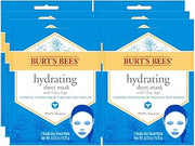 Burt's Bees Hydrating Face Mask with Clary Sage, Single Use Sheet Mask, 6 Count (Package May Vary)