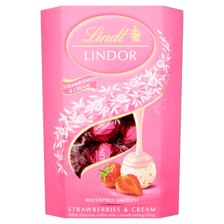 Lindor Strawberries & Cream 200g by Lindt – 7.05 Ounce (Pack of 1)