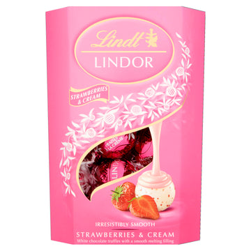 Lindor Strawberries & Cream 200g by Lindt – 7.05 Ounce (Pack of 1)