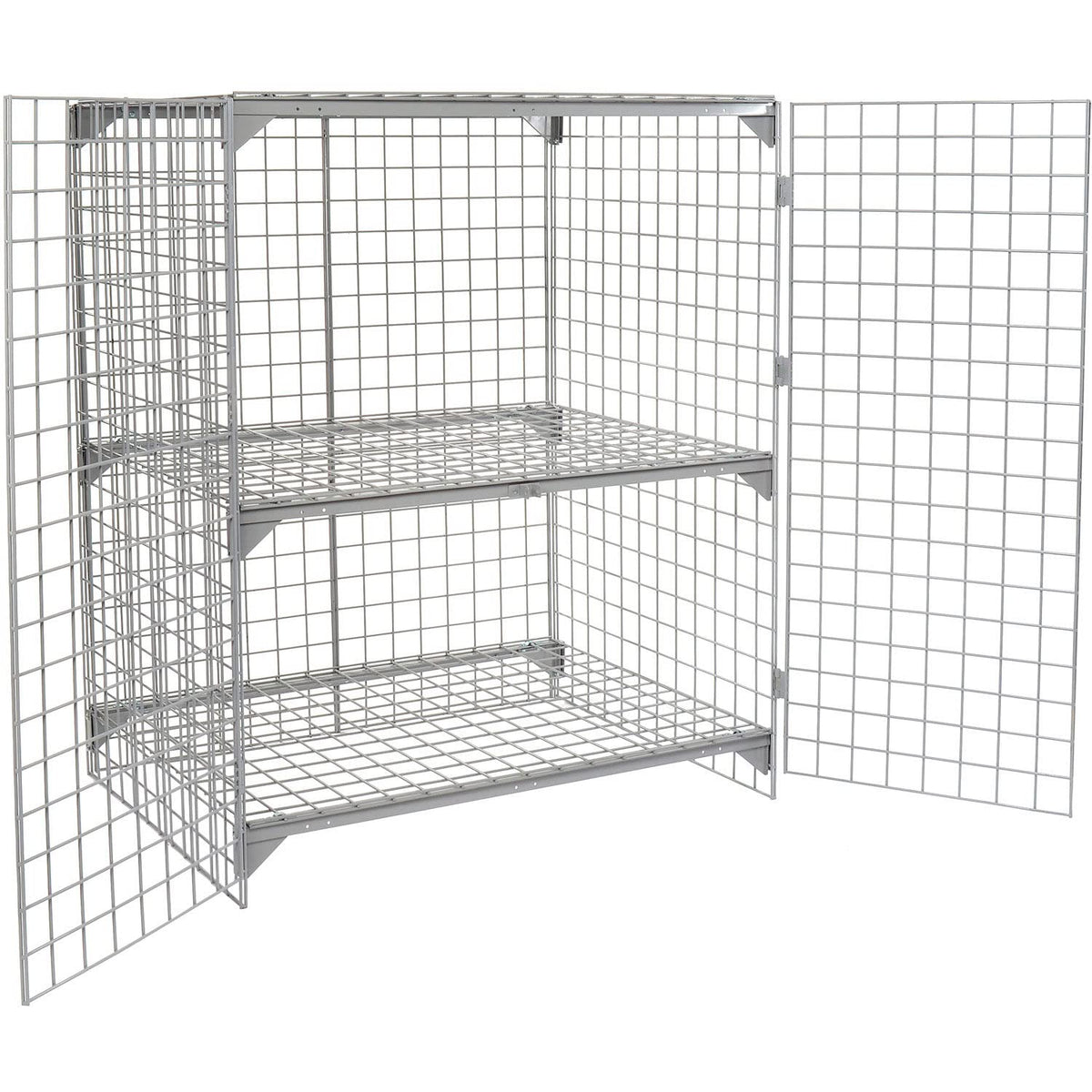 Global Industrial 4' x 2' x 5' / Gray / Industrial Storage Lockers