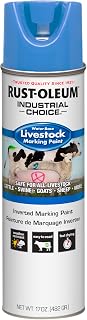 Rust-Oleum 383019 Livestock Marking Spray Paint, 17 oz, Fluorescent Blue