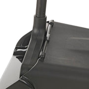 Upright Dust Pan & Lobby Broom Combo Kit by Global Industrial – 36"L x 13"W x 4"H, Plastic, Black, Model 261790