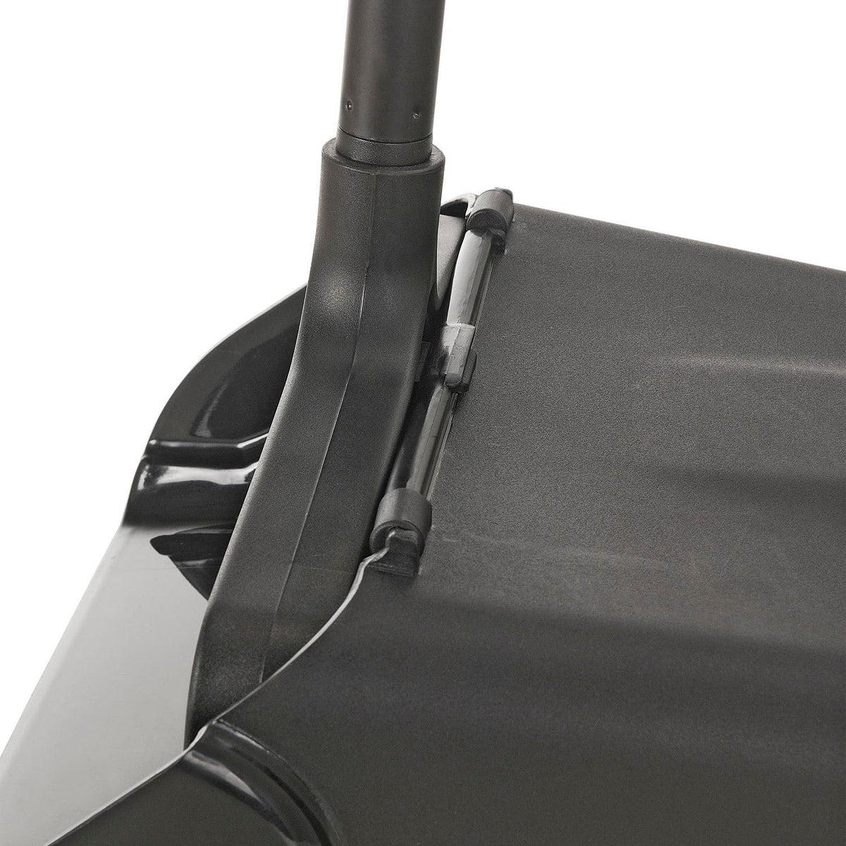 Upright Dust Pan & Lobby Broom Combo Kit by Global Industrial – 36"L x 13"W x 4"H, Plastic, Black, Model 261790