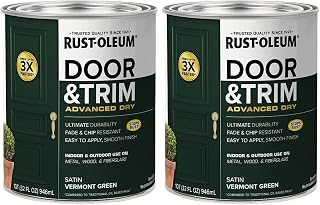 Rust-Oleum Stops Rust Door & Trim Paint, Satin Vermont Green (Pack of 2)