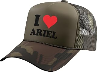 I Heart Ariel First Name I Love Personalized Stuff Trucker Hat with Adjustable Mesh Back