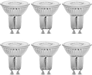 Feit Electric MR16 GU10 LED Bulbs, 50W Equivalent, Dimmable, 3000k Bright White, Spotlight Track Lighting Bulbs, Enhance Mini Split Reflector, BPMR16IFGU500930CA/6, 6 Count (Pack of 1)