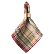 DII Give Thanks Plaid Napkins, 20x20 Inch Square, Set of 6
