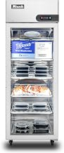 Migali C-1FG-HC One Door Glass Reach-In Freezer, 23 cu/ft, Stainless Steel Interior, Auto Defrost, Digital Temperature Controller Display, Door Locks