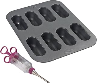 Chicago Metallic Creme Cloud Non-Stick Cake Pan with Injector, Gray