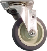 CRES Cor Replacement Plate Swivel Caster, TPR Wheel