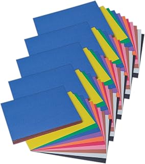 Prang 9-inch x 12-inch Construction Paper, Assorted Colors, 100 Sheets Per Pack, 5 Packs (PAC6504-5)