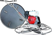 Tomahawk Power Tomahawk 36" Power Trowel Walk Behind Gas Power 5.5 HP Honda Engine with Blades Float Pan for Concrete Finishing Cement Floor Surface