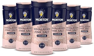 Morton All-Natural Himalayan Pink Salt, Coarse, 17.6 Ounce (Pack of 6)