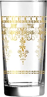 Luminarc Decorative Cooler Marrakech Real Gold (Set of 4), Copper and Real Gold, 15.25 oz