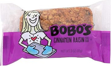 Bobos Cinnamon Raisin Oat Bar, 3 Ounce - 12 per case.