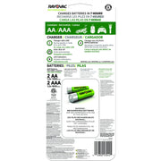 4 Position AA/AAA Charger w/ Batteries by Rayovac – 1 Count, Multicolor, Model PS1344BGEN