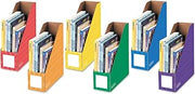 Bankers Box 3381901 Cardboard Magazine File 4 1/4 x 12 1/4 x 13 Assorted 6/PK