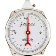 Mechanical Hanging Baby Scale Single Dial - Detecto – Zinc, White, Model HS25KGP