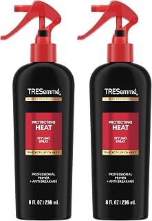TRESemmé Protecting Heat Spray Tames Frizz & Reduces Breakage 8 oz (Pack of 2)