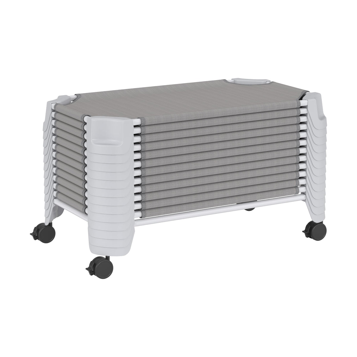 QuietTime Daycare Cot - Ready to Assemble - Single by Jonti-Craft – Single, Stainless Steel, Grey, Model 8185JC1000