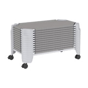QuietTime Daycare Cot Cart by Jonti-Craft – Steel, Gray, Model 8188JC1000