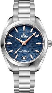 Omega Seamaster Aqua Terra Co-Axial Master Chronomter Automatic Blue Dial Ladies Watch 220.10.34.20.03.001