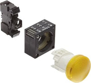 SIEMENS 3SB32 04-6BA00 Indicator Light, Concentric Rings in Lens, BA 9s Lamp Holder, Amber