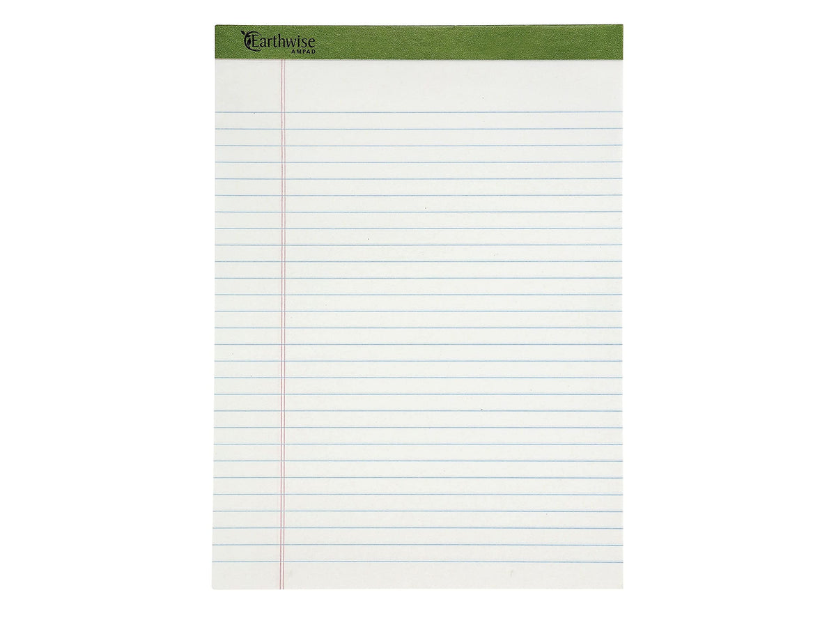 Earthwise Recycled Writing Pad by Ampad – white, Model TOP20172
