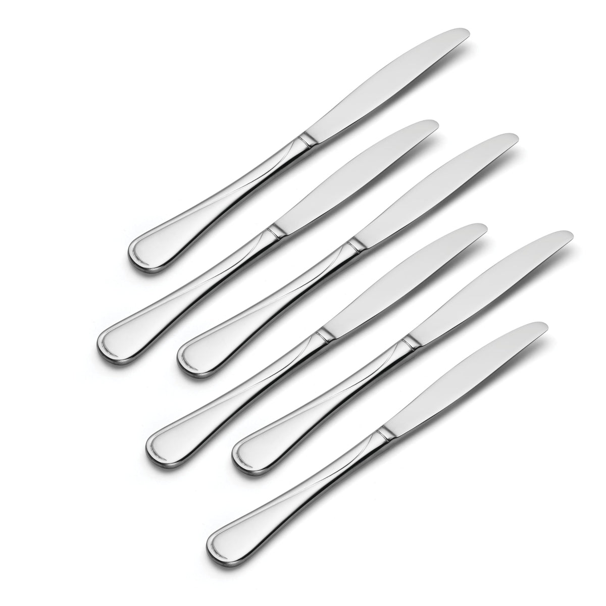 Flight Dinner Knives Silverware Set for by Oneida – Set of 6 (Pack of 6), Alloy Steel, סט כלי כסף, Pack of 6, Model 2865006C