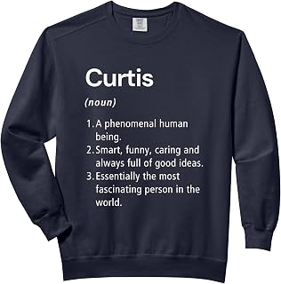 Curtis Name Definition Dictionary Comfort Colors Adult Sweatshirt