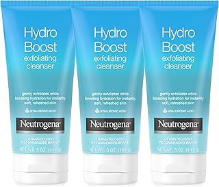 Neutrogena Hydro Boost Exfoliating Facial Cleanser Scrub, 5 oz, 3 Pack