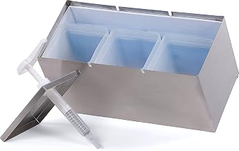 Carlisle FoodService Products Condiment Dispenser Pump – 38623IB Commercial Condiment Dispenser with Stainless Steel Pump, Adjustable Portions for Kitchens, Restaurants, Food Stations