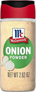 McCormick Onion Powder, Non GMO, Made with Fresh, Whole, Onions, For Bringing Consistent Flavor to Meals & Recipes, 2.62 oz