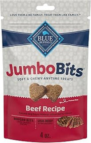 Blue Buffalo Jumbo Bits Beef Dog Treats, 4 oz