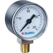 2-1/2" Pressure Gauge by Global Industrial – Plastic, Model 52925748