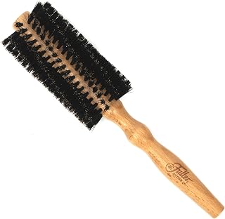 Fuller Brush Natural Beechwood Hairbrush - Ergonomic Contoured Handle - Genuine Boar Bristles - Spiral Tufting Pattern for Curls & Bobs - Style & Wave with Natural Shine (Spiral All Round)