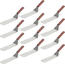 Adcraft Flexible Turner with Wood Handle, 20", Pack of 12, in Stainless Steel (KT-65)