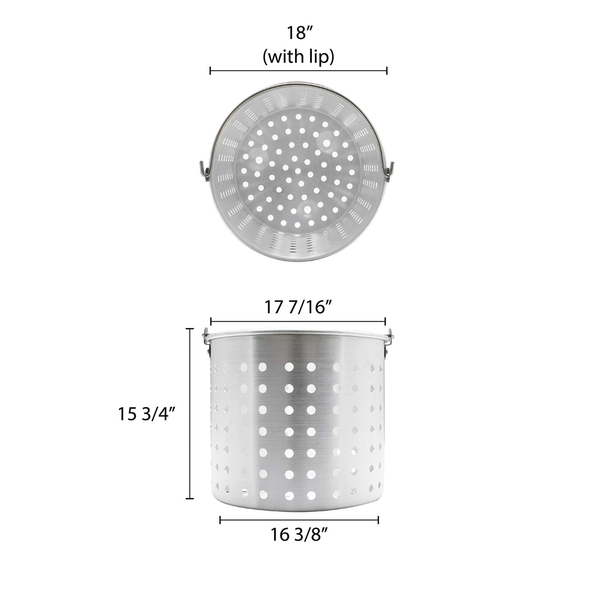 Thunder Group Silver / 100-Quart / 100.0 quarts Steamers
