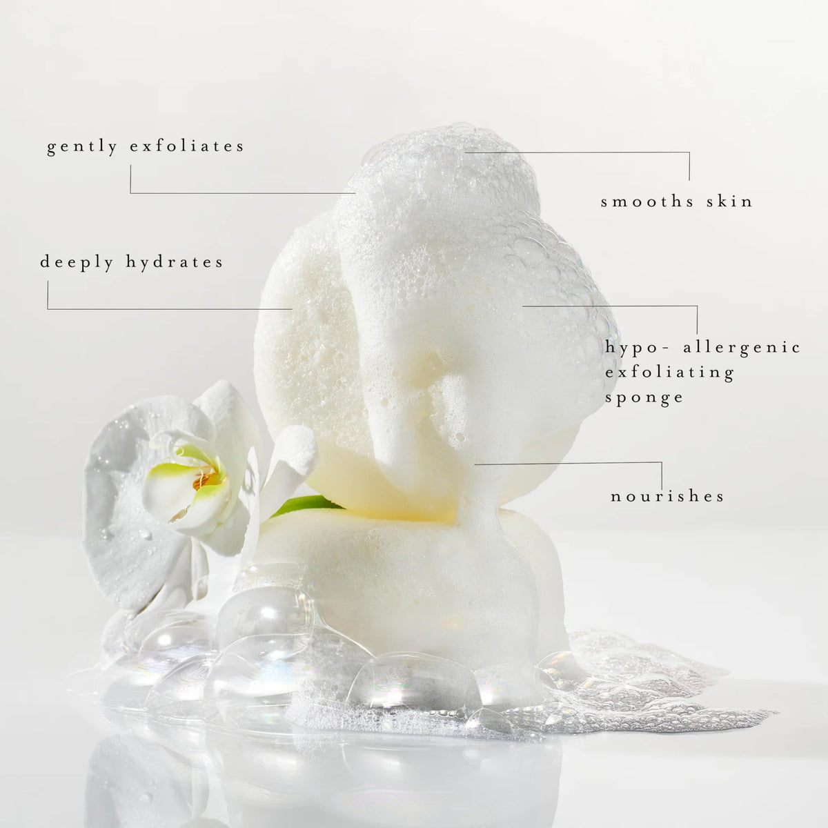 Body Buffer by kai – 2 Count (Pack of 1), Sponge, White, Model 93152620