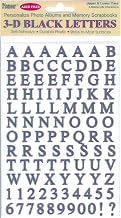 PIONEER Self-Adhesive 3-D Black Letters