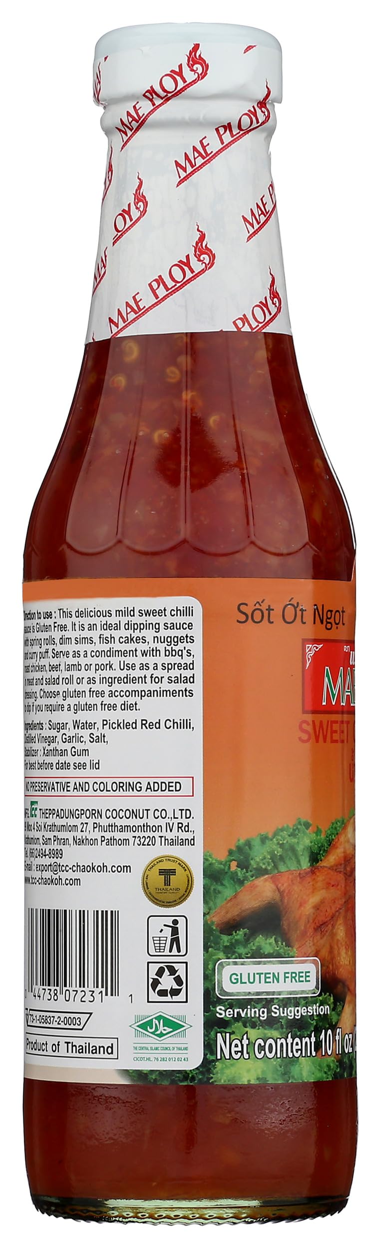 Sauce Chili Sweet, 10 Fl Oz by Mae Ploy – 12 oz x 12, Model 00222272