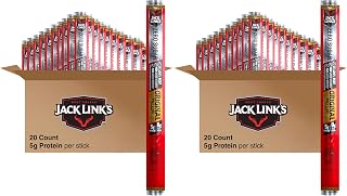Jack Link's Original Zero Sugar Beef Sticks - 0.92 oz Meat Sticks - Ready to Eat Protein Snacks - 5g Protein per Serving - Made with 100% Real Beef,(Pack of 40)