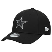 Youth Black Dallas Cowboys B-Dub 9FORTY Adjustable Hat by New Era – Polyester, Dallas Cowboys, Black, Model Nfl Main Youth B-dub 9forty Blk