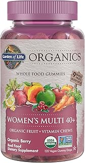 Garden of Life Organics Women 40+ Multivitamin Gummies, Berry, 120 Gummies