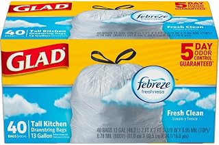 Glad COX78361CT OdorShield, Fresh Clean Scent (Pack of 40)