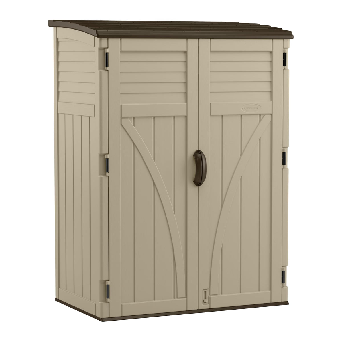 Outdoor Storage Shed by Suncast – 54 CU FT., Resin, Taupe, Model BMS5700